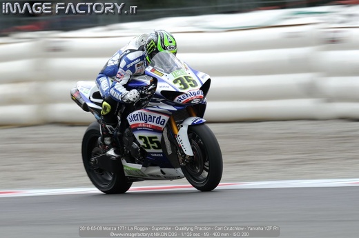 2010-05-08 Monza 1771 La Roggia - Superbike - Qualifyng Practice - Carl Crutchlow - Yamaha YZF R1